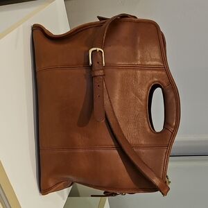 Coach Vintage Brown Leather Tote Bag
